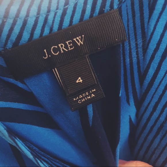 J. Crew Silk Band Sleeve Tank in Palm Frond - Picture 3 of 5